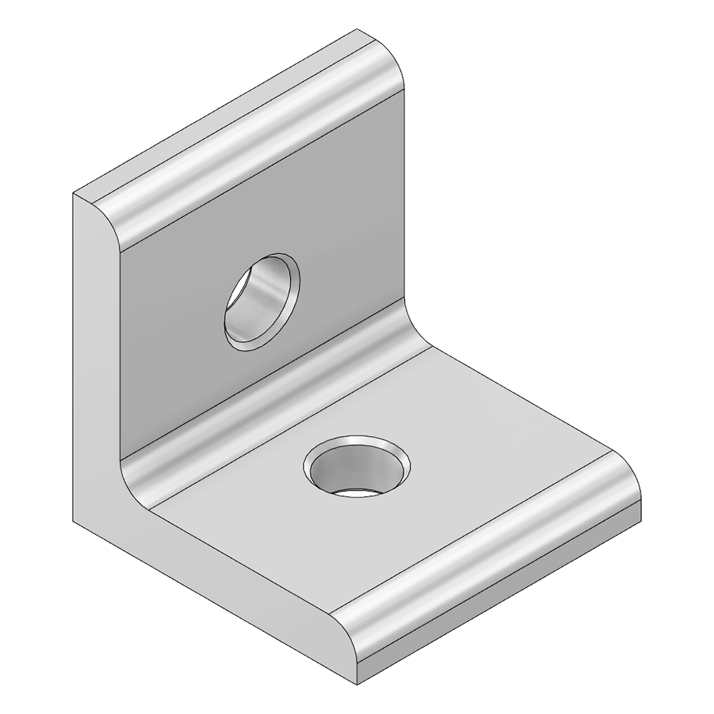 MODULAR SOLUTIONS ANGLE BRACKET 30MM TALL X 30MM WIDE W/ HARDWARE
